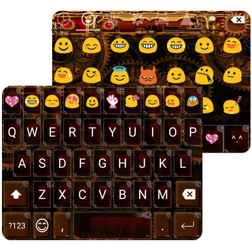 Steampunk Emoji Keyboard Theme icon