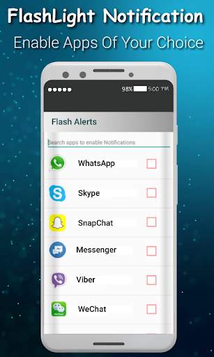 Flash on Call and Sms:Flash Alert all Notification screenshot 1