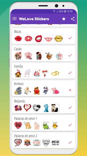WeLove : Figurinhas WASticker screenshot 6