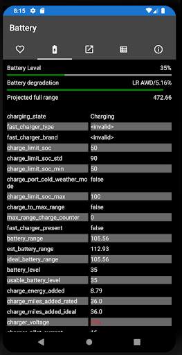 My Tesla Core screenshot 2