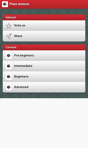Piano lessons screenshot 1