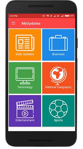 MyUpdates(News App) screenshot 1