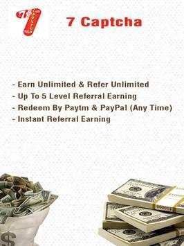 Seven Captcha - Earn Money स्क्रीनशॉट 5