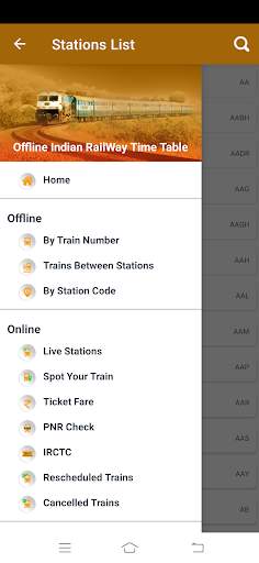 Indian Rail Offline Time Table screenshot 3