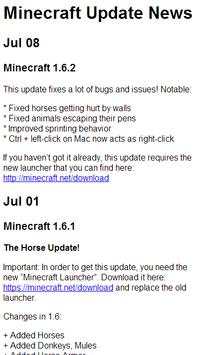 Minecraft Update News screenshot 1