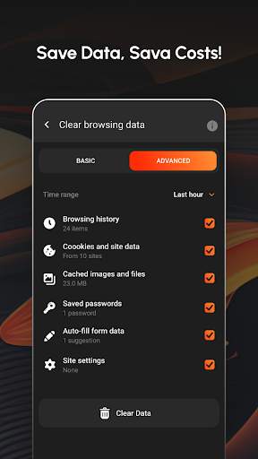 Carbon: Navigateur Ultra Rapid screenshot 5