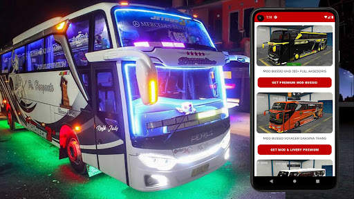 Livery Bussid Bus Full Strobo screenshot 2