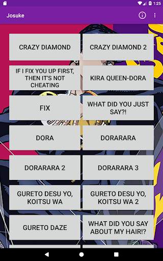 JJBA JoJo Bizarre Adventure Soundboard screenshot 4