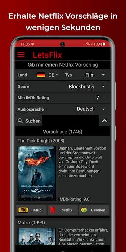 LetsFlix - Netflix Content finden und entdecken screenshot 1
