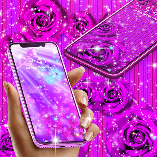Purple live wallpaper screenshot 8