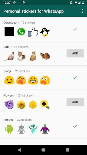 تطبيق Personal stickers لتطبيق 1 تصوير الشاشة