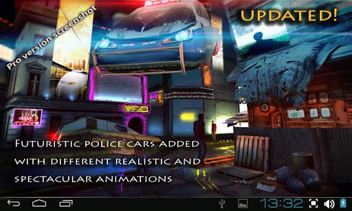 Futuristic City 3D Free lwp screenshot 6