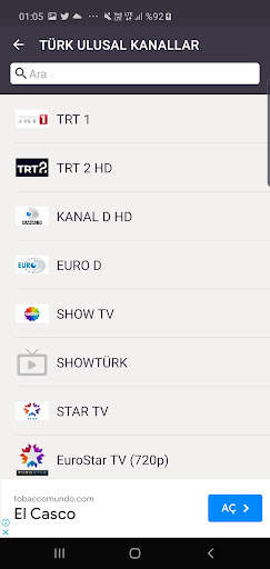 MOBİL TV CANLI TV-TÜRK WORLD screenshot 7
