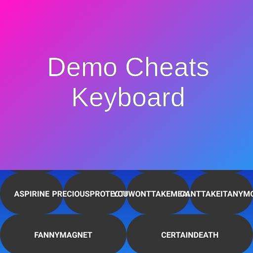 Cheats Keyboard Demo for Vice  icon