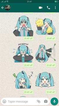 Stickers : Miku Stickers for WhatsApp screenshot 8