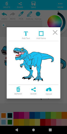 Coloring Dinosaurs New screenshot 7