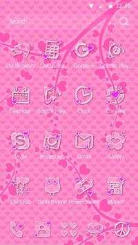Pink Owl Launcher Theme screenshot 4