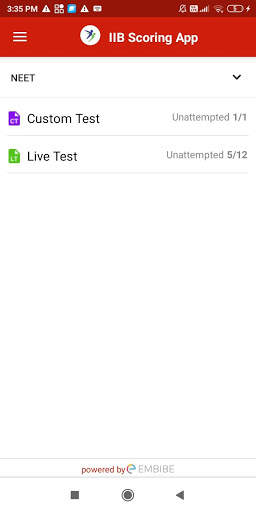 IIB Scoring App screenshot 2