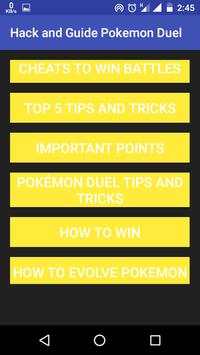 Hack and Guide Pokemon Duel screenshot 2