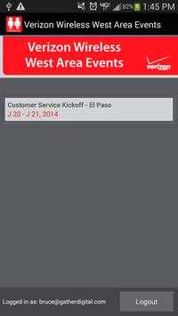 Verizon Wireless WA Events screenshot 1