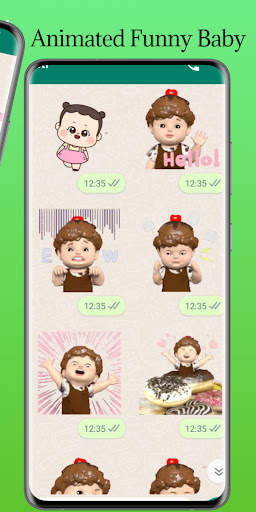 Animated Funny Baby Stickers screenshot 11