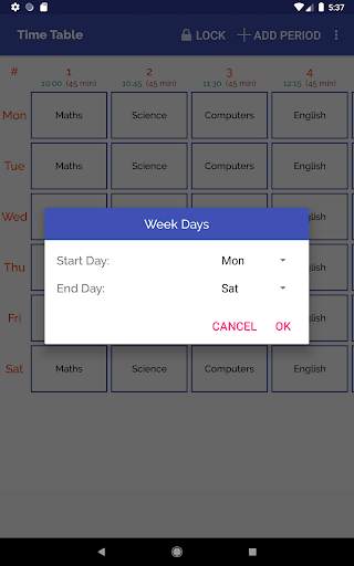 Time Table скриншот 14