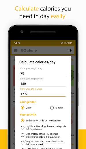UCalorie - Free calories guide screenshot 5