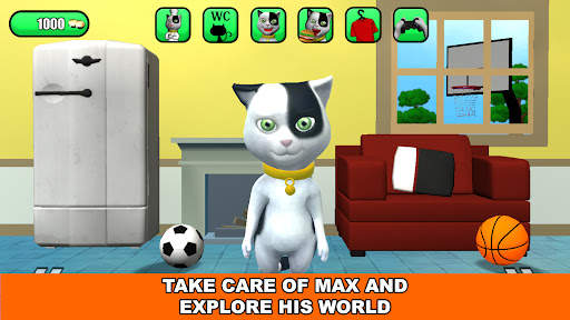 Talking Baby Cat Max Pet Jeux screenshot 1