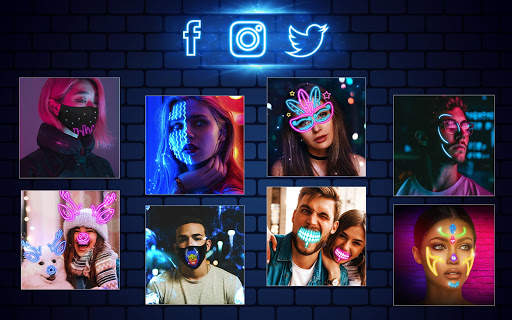 Neon Mask Photo Editor ? Light Effect Camera screenshot 9
