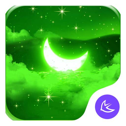Green Moon-APUS Launcher free theme 64.0.1001