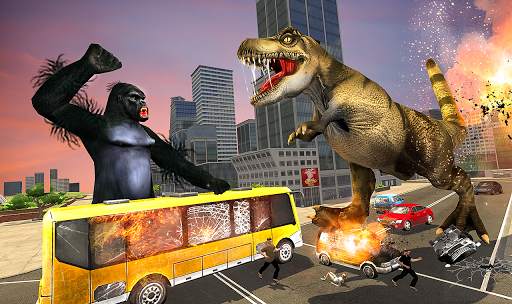 Monster Dino Vs King Kong-City Rampage Simulator screenshot 3
