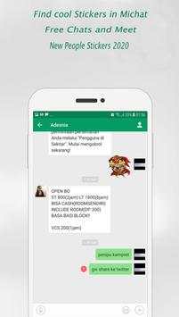 Free Michat Chats and Meet New People Stickers screenshot 1