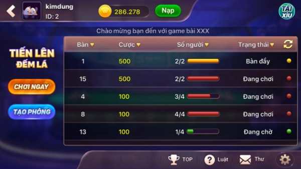 GAME DANH BAI ONLINE XXX screenshot 2