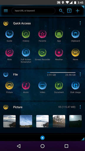 fooView Theme - Mysterious Blue screenshot 1