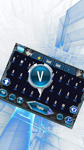 High-tech Network Keyboard Theme With Vortex screenshot 2
