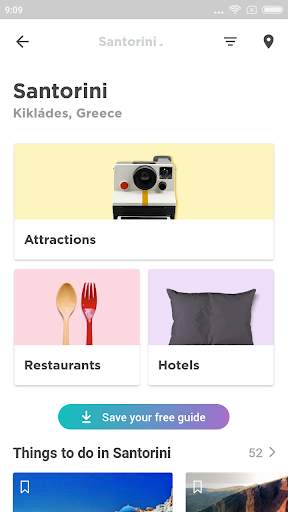Santorini Travel Guide in English with map screenshot 1