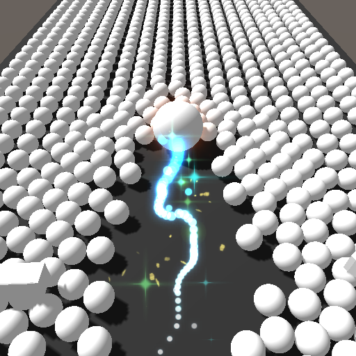 Color Bumb Cross ball crush  game bump up the jump icon