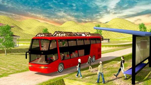 Coach Bus Offroad Down Hill screenshot 12