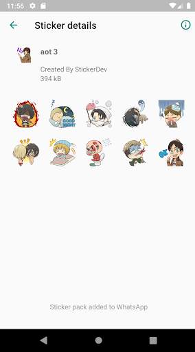 Attack On Tittan Sticker WA screenshot 4