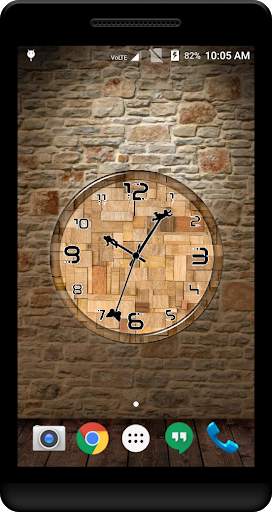 Wooden Clock Live Wallpaper screenshot 1