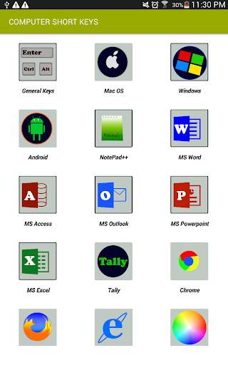 Computer Shortcut Keys Offline 2021 screenshot 1