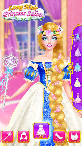 Long Hair Princess Salon Games screenshot 7