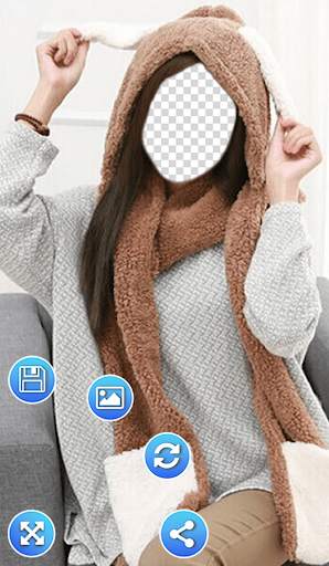 Girls Scarf Photo Frames screenshot 2