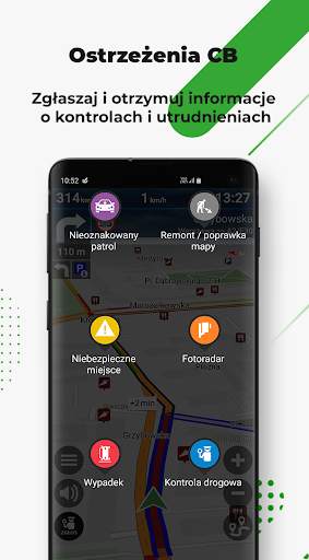 Nawigacja Plus - mapy, nawigacja GPS, kontrole screenshot 5