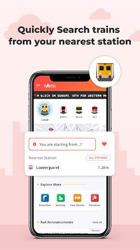 YATRI - Mumbai Local App. screenshot 2