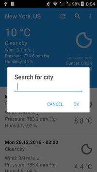 Weather forecast   widget screenshot 2