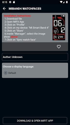 Mi Band 4 WatchFaces - Tool screenshot 5