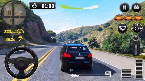 City Driving Peugeot Car Simulator screenshot 1