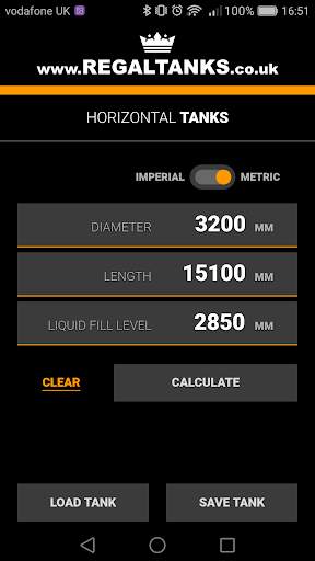 Tank Calc - The Easy To Use Tank Volume Calculator screenshot 2