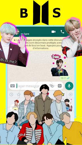 BTS Stickers for WAStickerApps screenshot 3